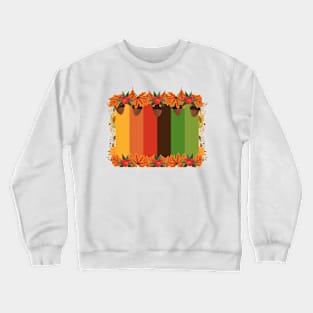 happy thanksgiving color Crewneck Sweatshirt